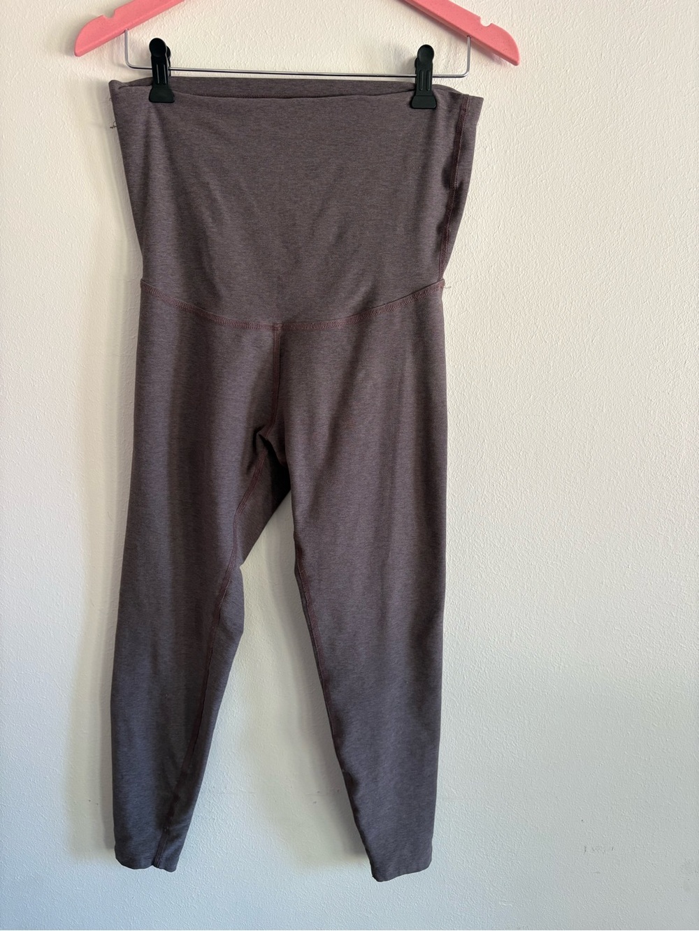Beyond the Bump brown High-Waist Maternity Leggings